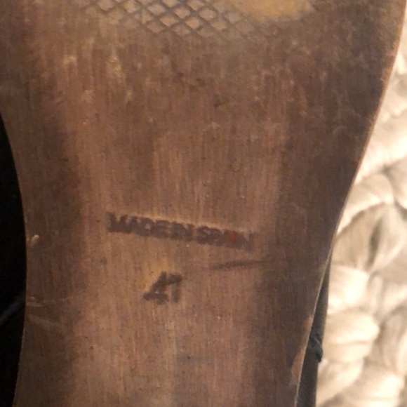 Eric Michael Leather Block Wood Heel Studded Boots Size EU 41 - Picture 11 of 16